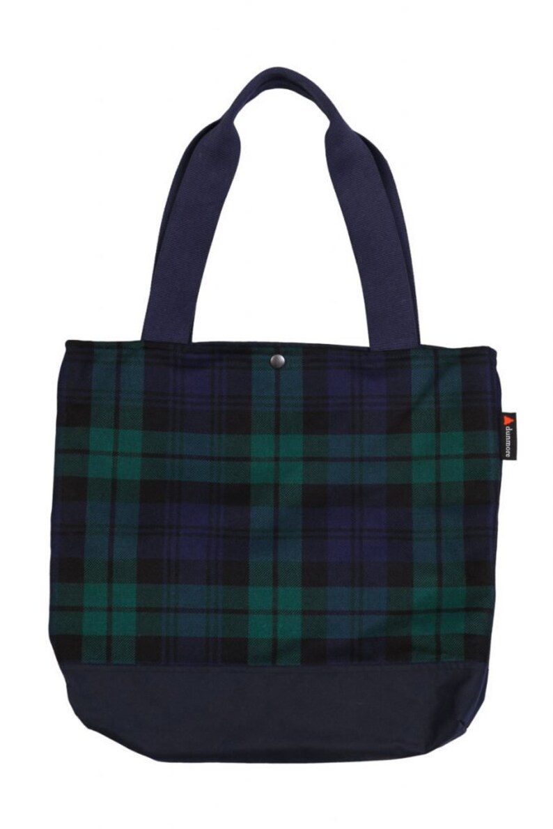 tartan shoulder bag made in Scotland tartan handbag Tote Large Black WatchTartan