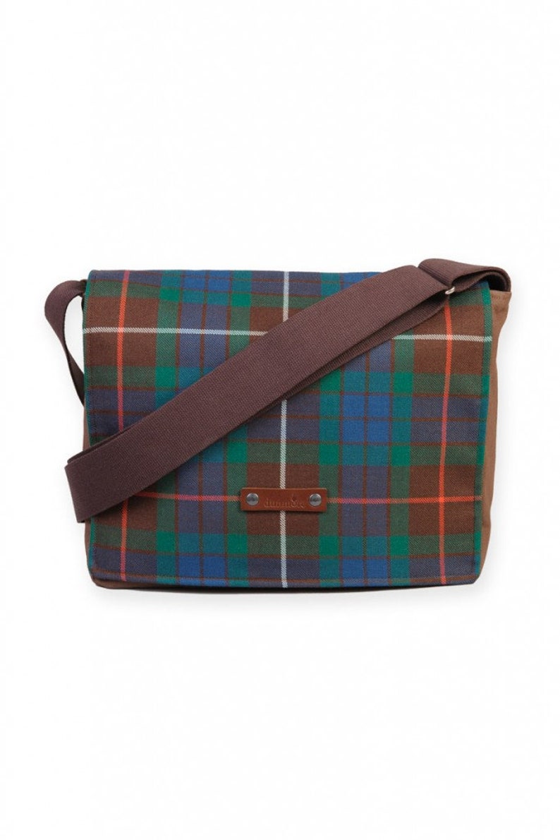 Fraser Tartan Satchel Tartan Messenger Bag made in Scotland Etsy