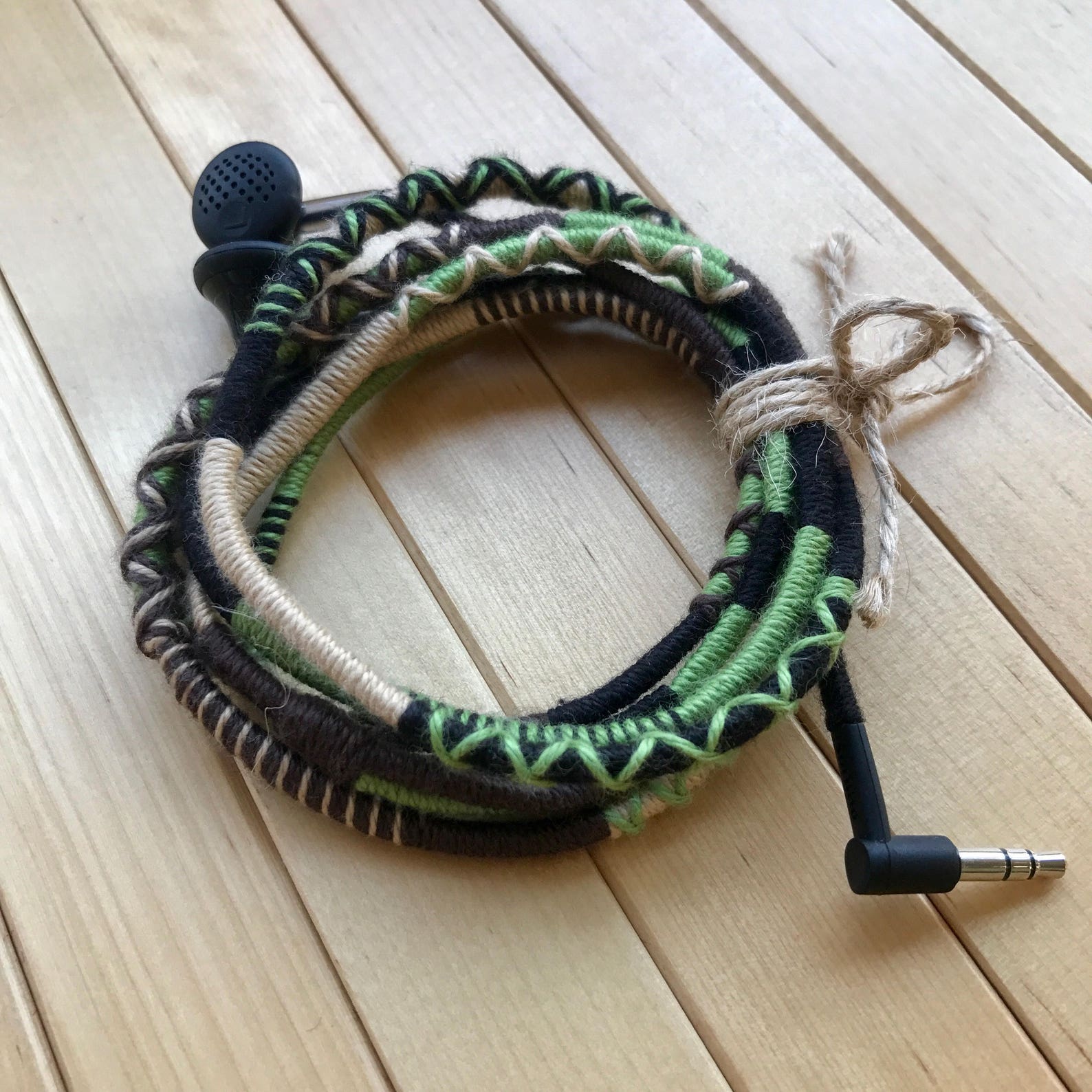 Earbuds Wrapped Earbuds Iphone Earbuds Colorful Earbuds Etsy