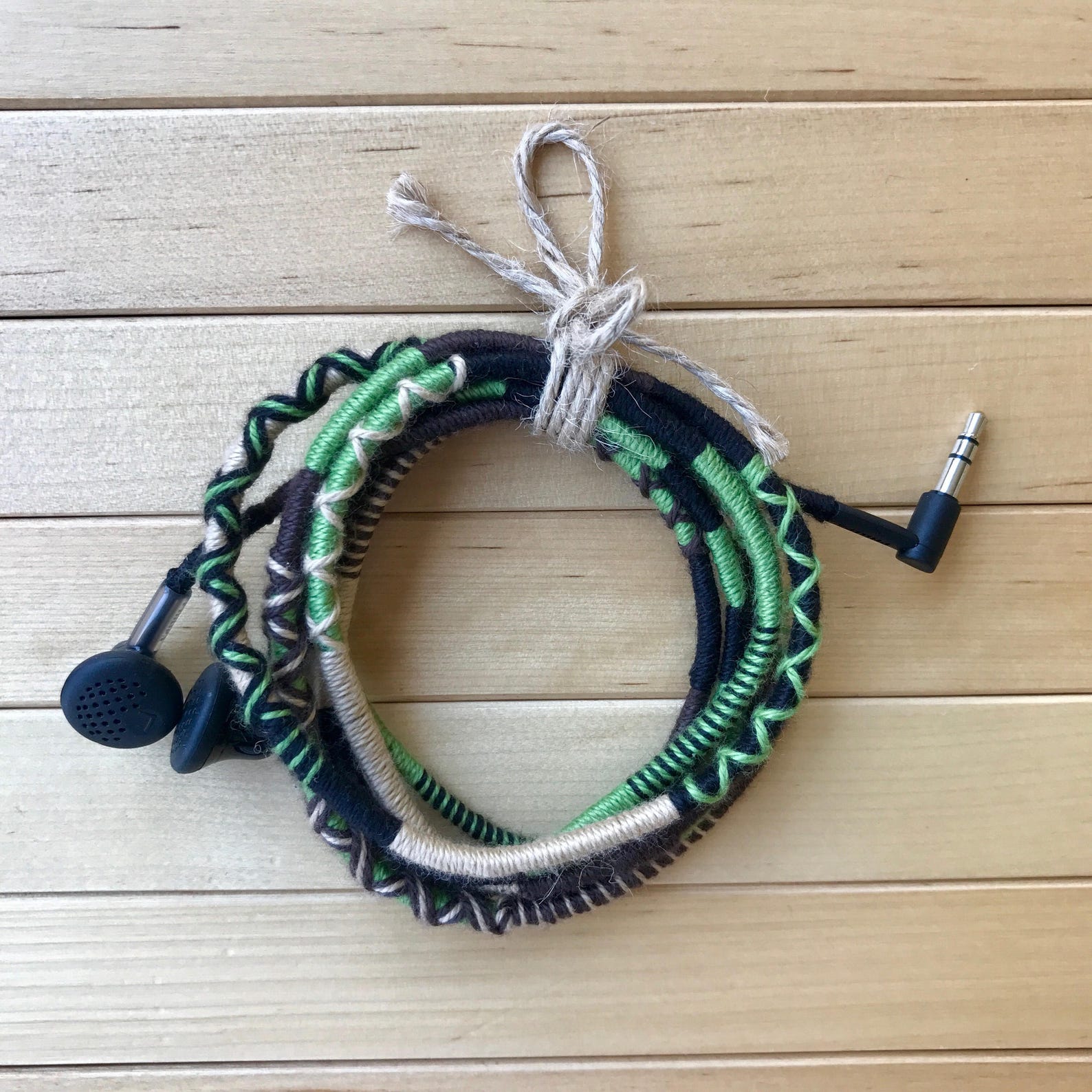 Earbuds Wrapped Earbuds Iphone Earbuds Colorful Earbuds Etsy