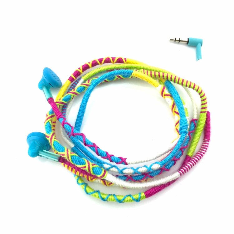 Wrapped Colorful Earbuds Handwrapped Multicolor Earbuds Etsy