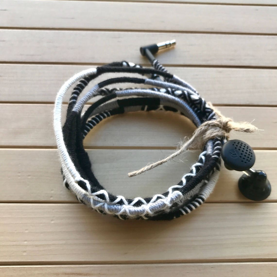 Earbuds Wrapped Earbuds Iphone Earbuds Colorful Earbuds Etsy