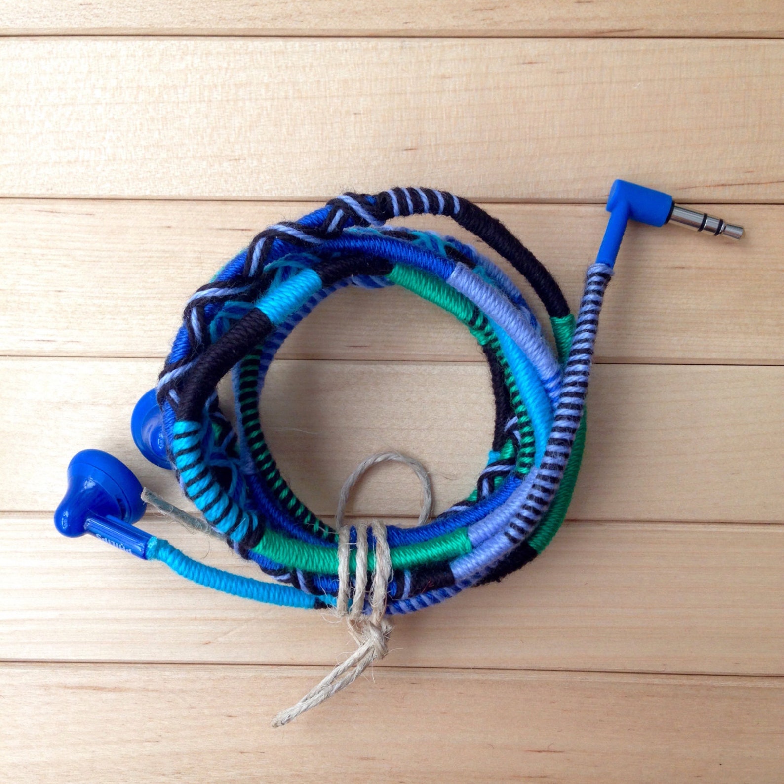 Earbuds Wrapped Earbuds Iphone Earbuds Colorful Earbuds Etsy