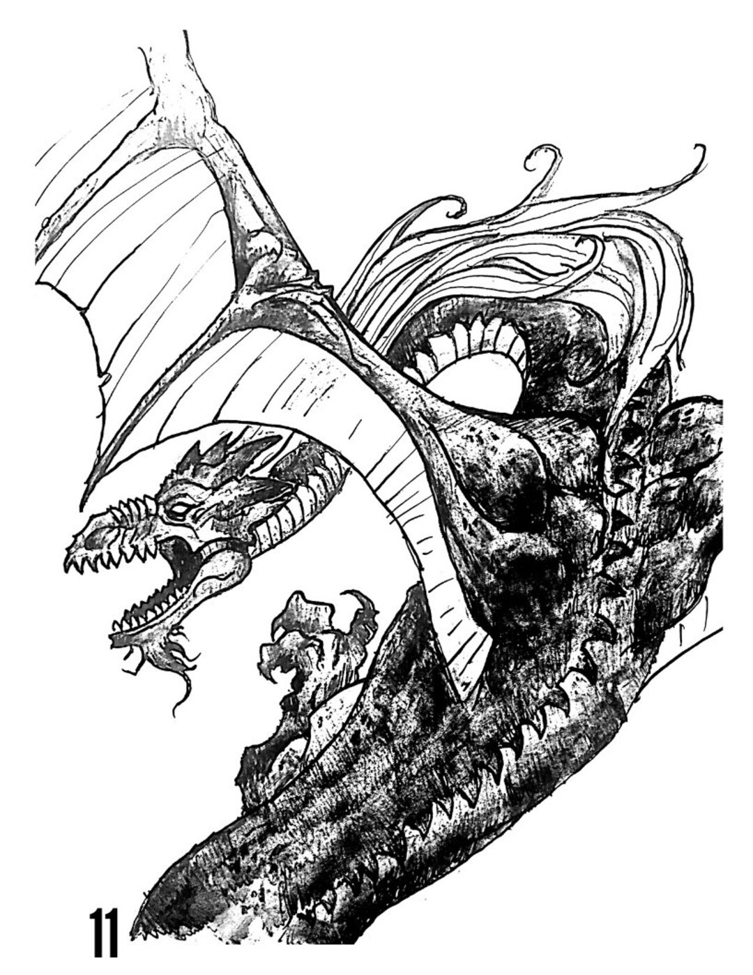 Anomander Rake - Side View - Digital Coloring Book Page by Yoltonsart ...