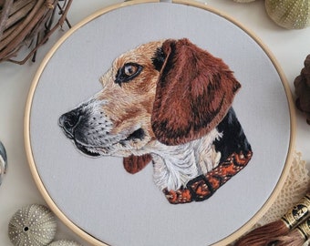 Pet Portraits. Hand Embroidered Portrait. Custom Embroidery. Dog and Cat Gifts. Hoop Art. Embroidery Hoop. Custom Pet Art. Made to Order.