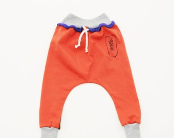 Kids Harem Pants Size Newborn - 5 Unisex dropped crotch sweatpants