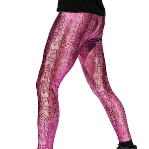 Pink snakeskin 2025 leggings