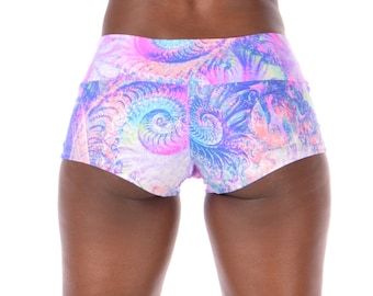 Purple Krakken Brazil Women's Booty Shorts // Super Soft Pole & Yoga Shorts