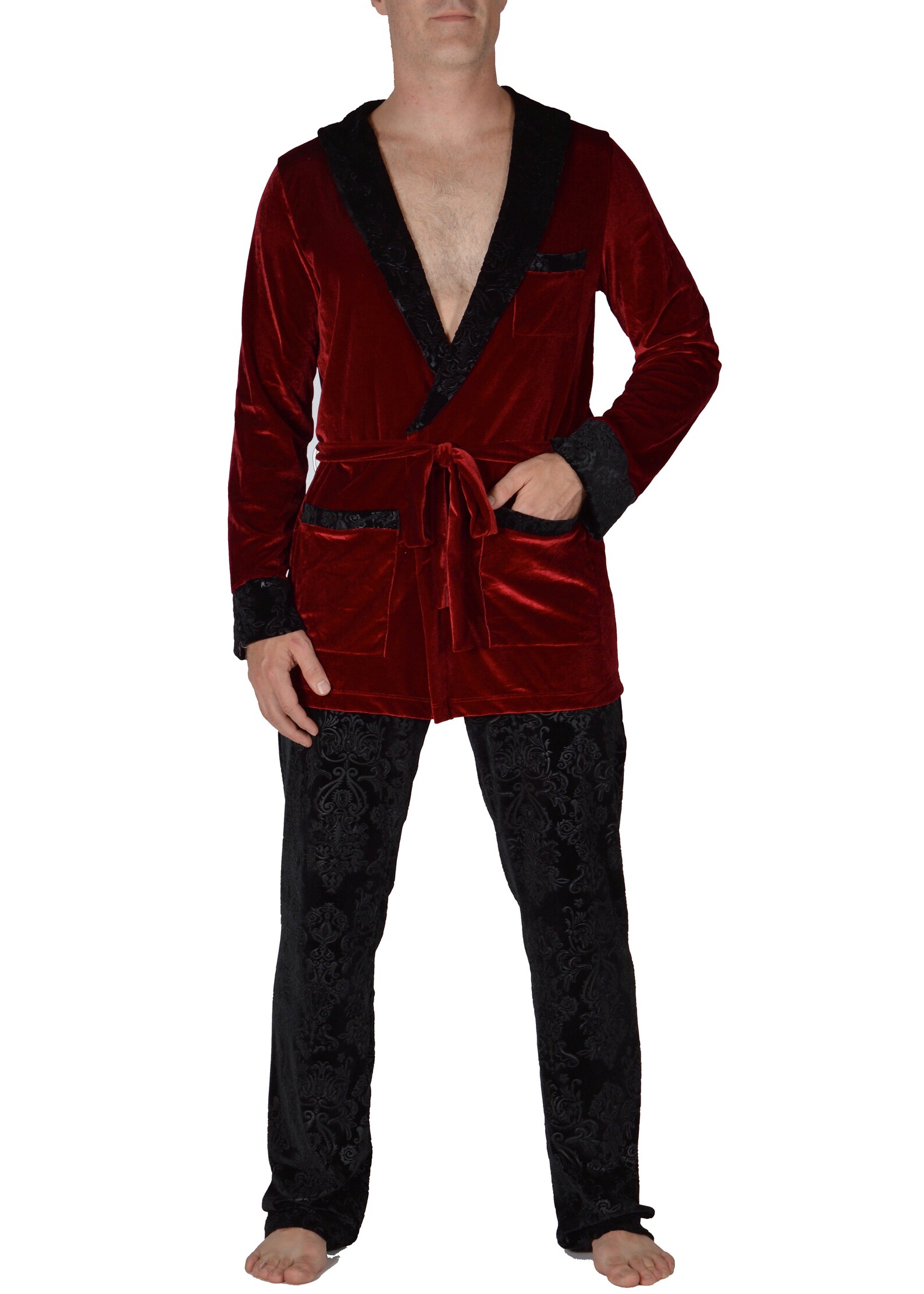 Hugh Hefner Inspired Velvet Robe & Lounge Pants // Her Costume - Etsy