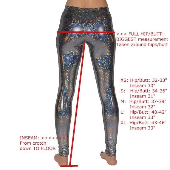 Women's Gold Disco Ball Dance Pants Holographic Fashion Leggings