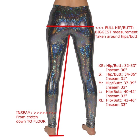 Women's Gold Disco Ball Dance Pants Holographic Fashion Leggings