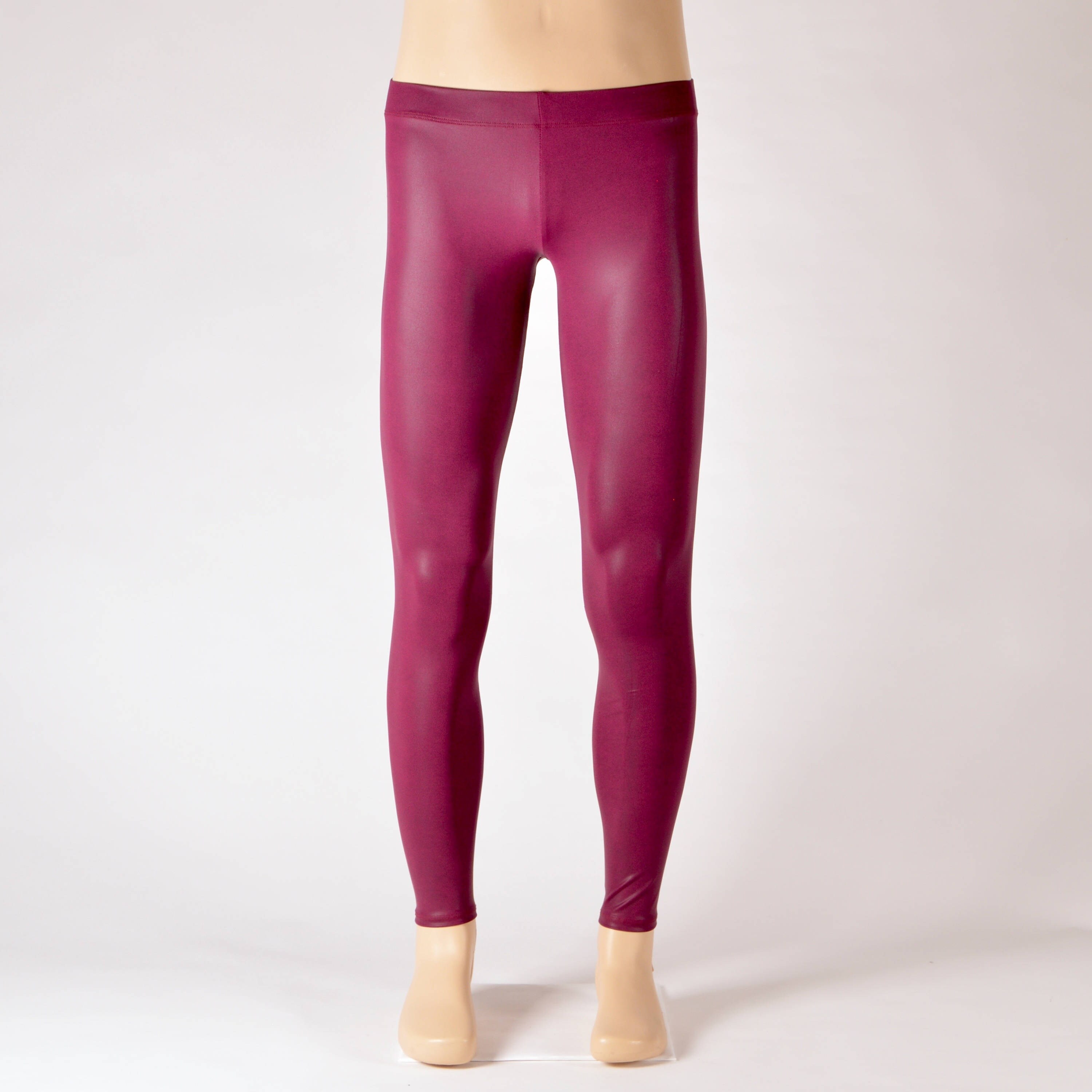 leather spandex leggings