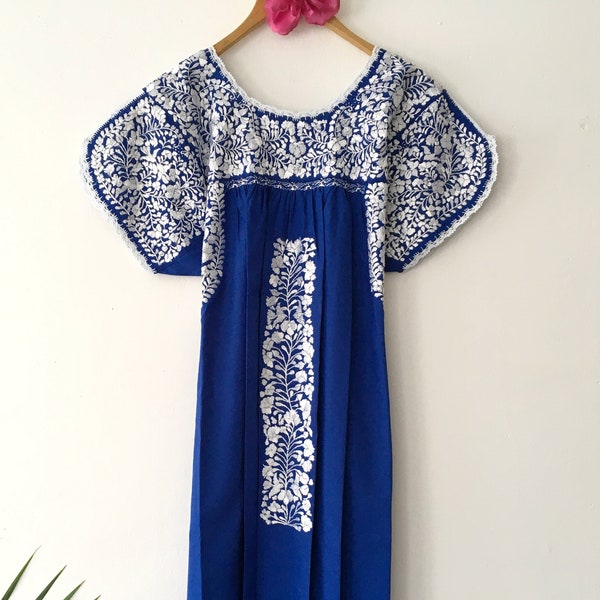 Oaxaca Kleid, herrliche reichlich Stickerei, DHL Express Versand, Lieferung 3 bis 5 Tage, für böhmischen Stil Liebhaber