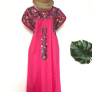 Mexican embroidered dress, Oaxaca dress, Pure Love Dress, San Antonio, Mexican Dress, Antonino, Mexican style, 70s dresses, Mexican Wedding