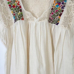 Mexican Embroidered Top, Size S,M,L,XL,XXL, Blouse Oaxaca, Mexican Tops ...