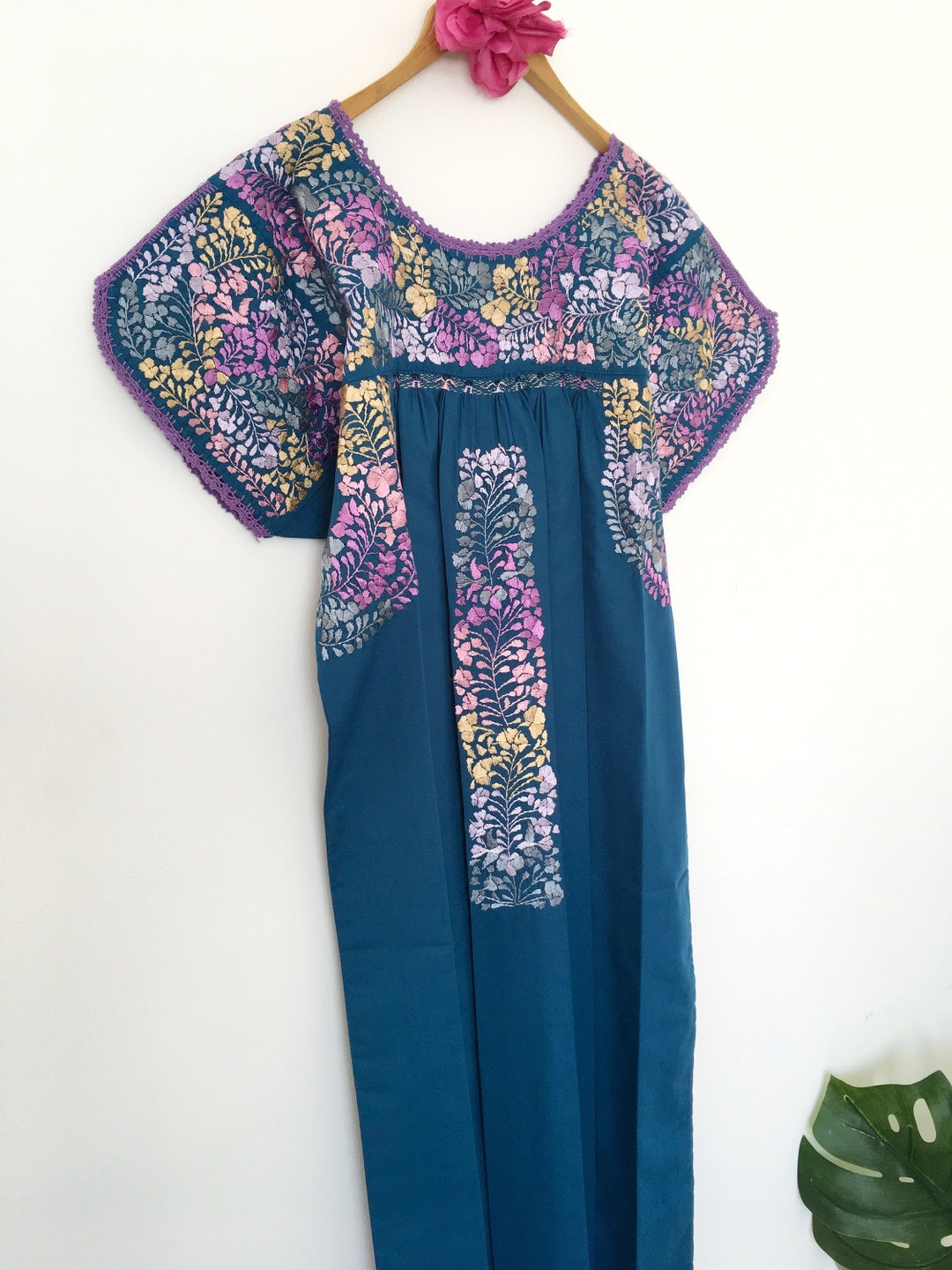 Mexican Embroidered Dress Oaxaca Dress Pure Love Dress San - Etsy