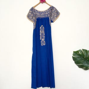 Mexican embroidered dress, Oaxaca dress, Maxi Dress, San Antonio, Mexican Dress, Antonino Dress, Mexican style, 70s dresses