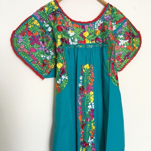 Mexican embroidered dress, Oaxaca dress, Maxi Dress, San Antonio, Mexican Dress, Antonino Dress, Mexican style, 70s dresses