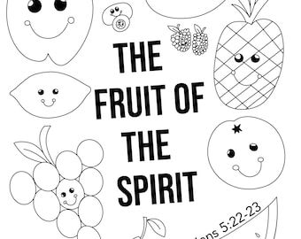 Fruit of the Spirit Coloring Sheet