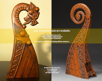 Matching Set: Viking Prow (Coiled Serpent) & Viking Prow 2 (Drakkar) Signed Limited Edition