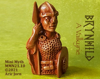 Brynhild - the Valkyrie from the Saga of the Volsungs. The Mini Myth Collection® Norse Viking Mythology figure Poetic Edda Pagan altar
