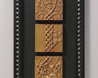 Ratatosk (Brass) Limited edition of 50 signed/numbered, framed sculptural reliefs by Aric Jorn.