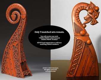 Matching Set: Viking Prow (Coiled Serpent) & Viking Prow 2 (Drakkar) Signed Limited Edition