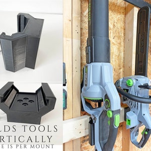 EGO Wall Tool Mount - Allows vertical mounting of Ego Tools to a wall.