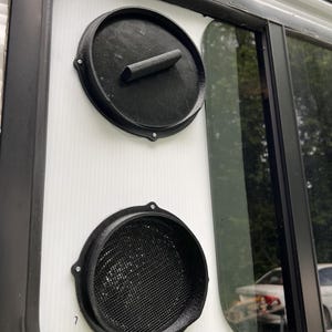 ECOFLOW Wave 2 & 3 Outside Wall Plate Mount Rain Vent Grill for 6&quot; Exhaust or 5in Hoses/Ducts.