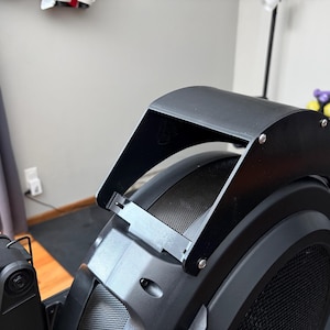 Rower Air Fan Shroud Bracket for Rogue Echo Rower. Creates airflow from the Rower Fan for a Breeze!