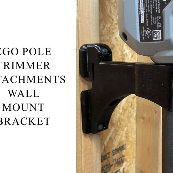 EGO Trimmer Wall Hanger Tool Mount - Allows vertical horizontal mounting of Ego Tools to a wall. Works with any of the Ego 56v attachments!