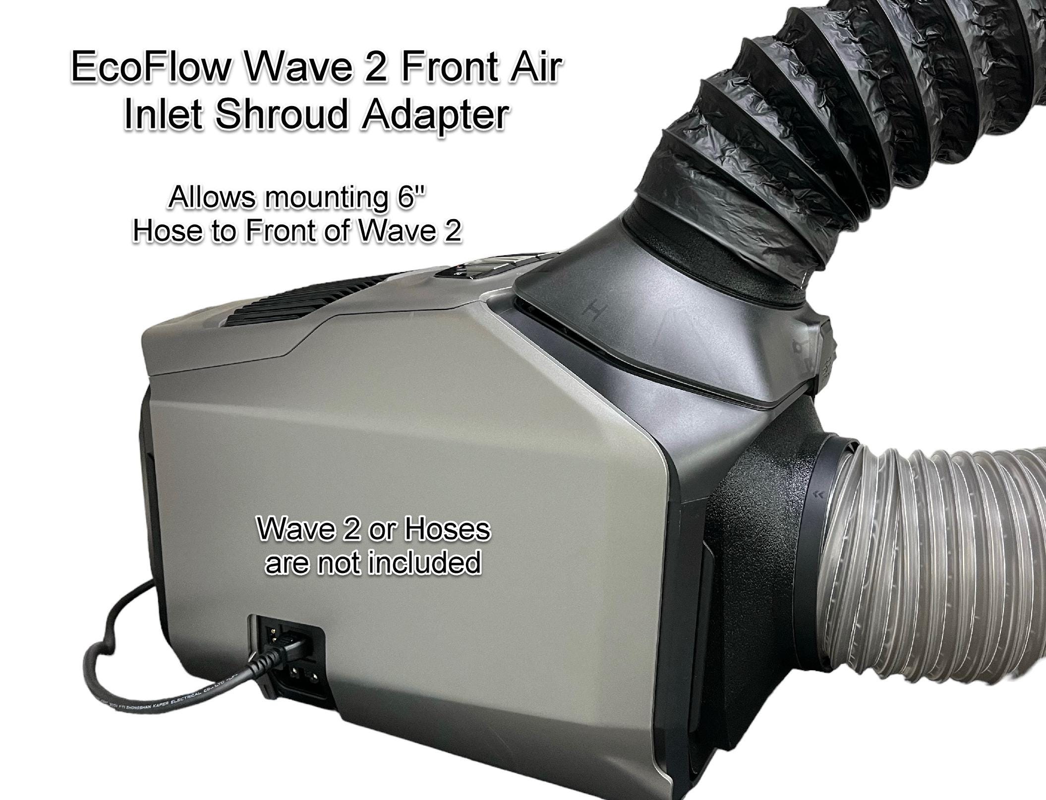 ECOFLOW Wave Duct Front Air Inlet Shroud Adapter - High Temp ASA