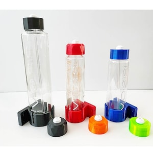 VOSS dosing bottle cap with 1/4″ bulkhead & acrylic tube and wall mount