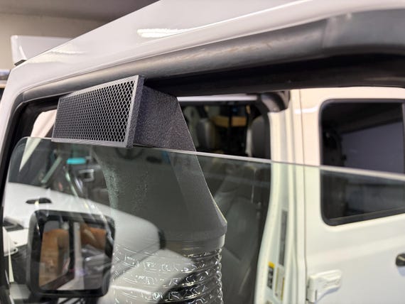 Ecoflow Wave 2/3 Window Mount Adapter: 5/6in Duct, High Temp ASA