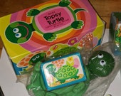 70s NEW Avon Topsy TURTLE Soap Set Kids Retro Turtle Bath Soap Cute Green Floating Soap Dish Vintage 1970s Childhood Nostalgic Unisex Gift