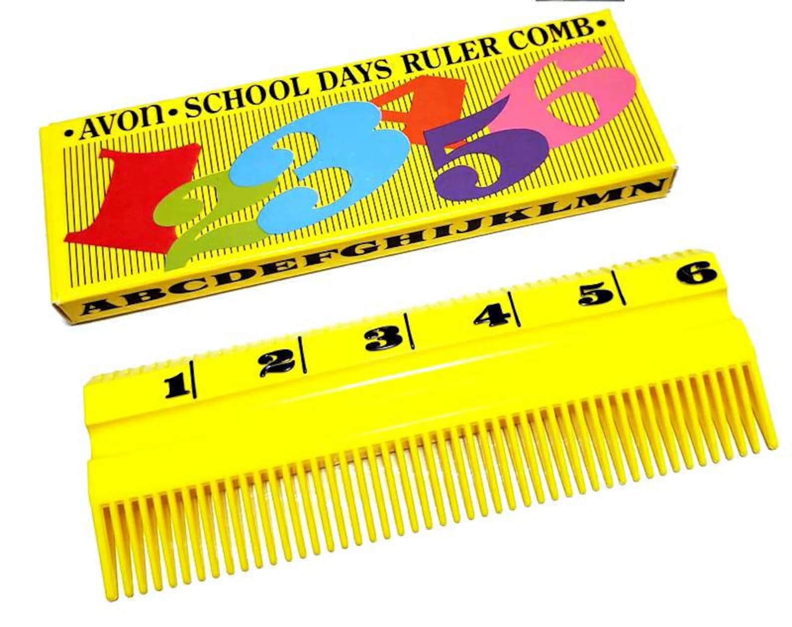 New 70s Avon RULER COMB School Days Hair Comb Vintage Avon Etsy