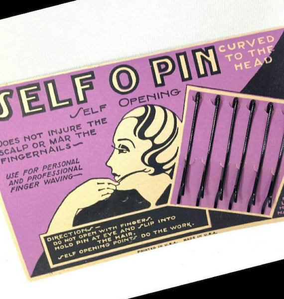 20s Art Deco Flapper Hair Pins Bob HairPins Clips… - image 3