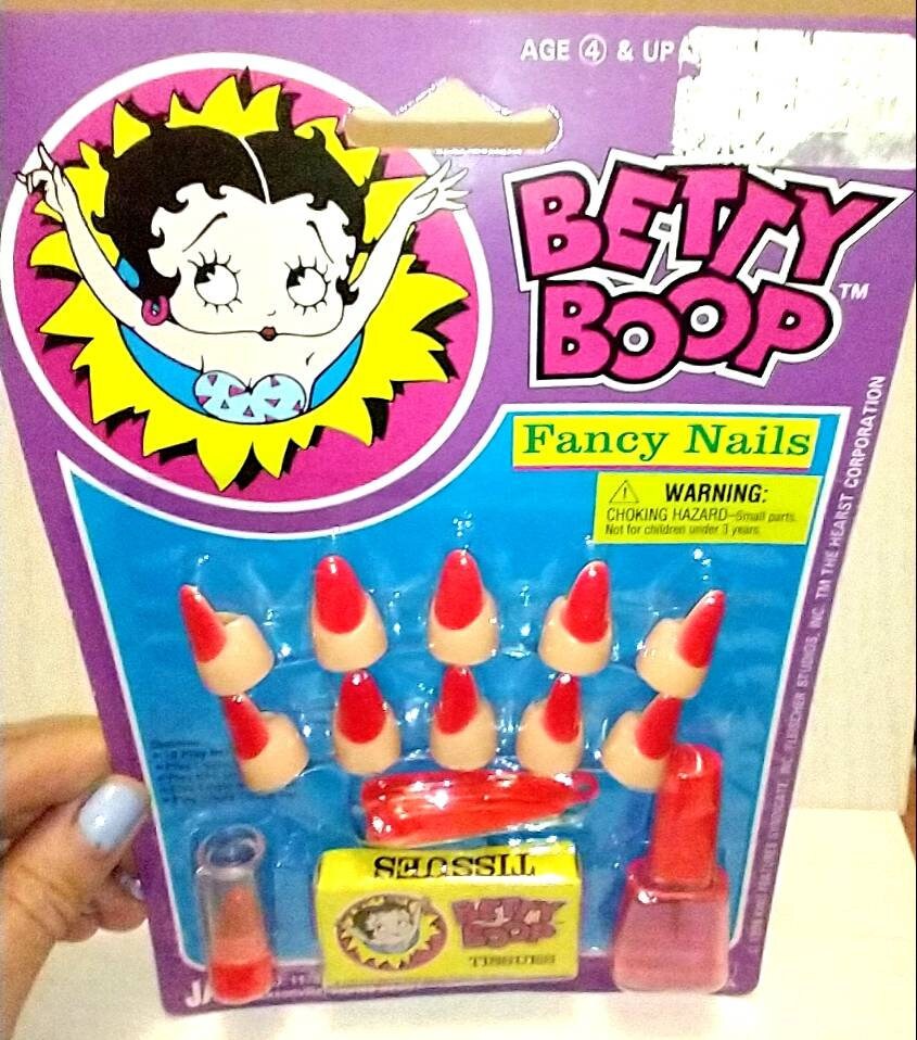 New 90s Betty Boop Fancy NAILS Set Nail Salon Manicure Vintage Etsy