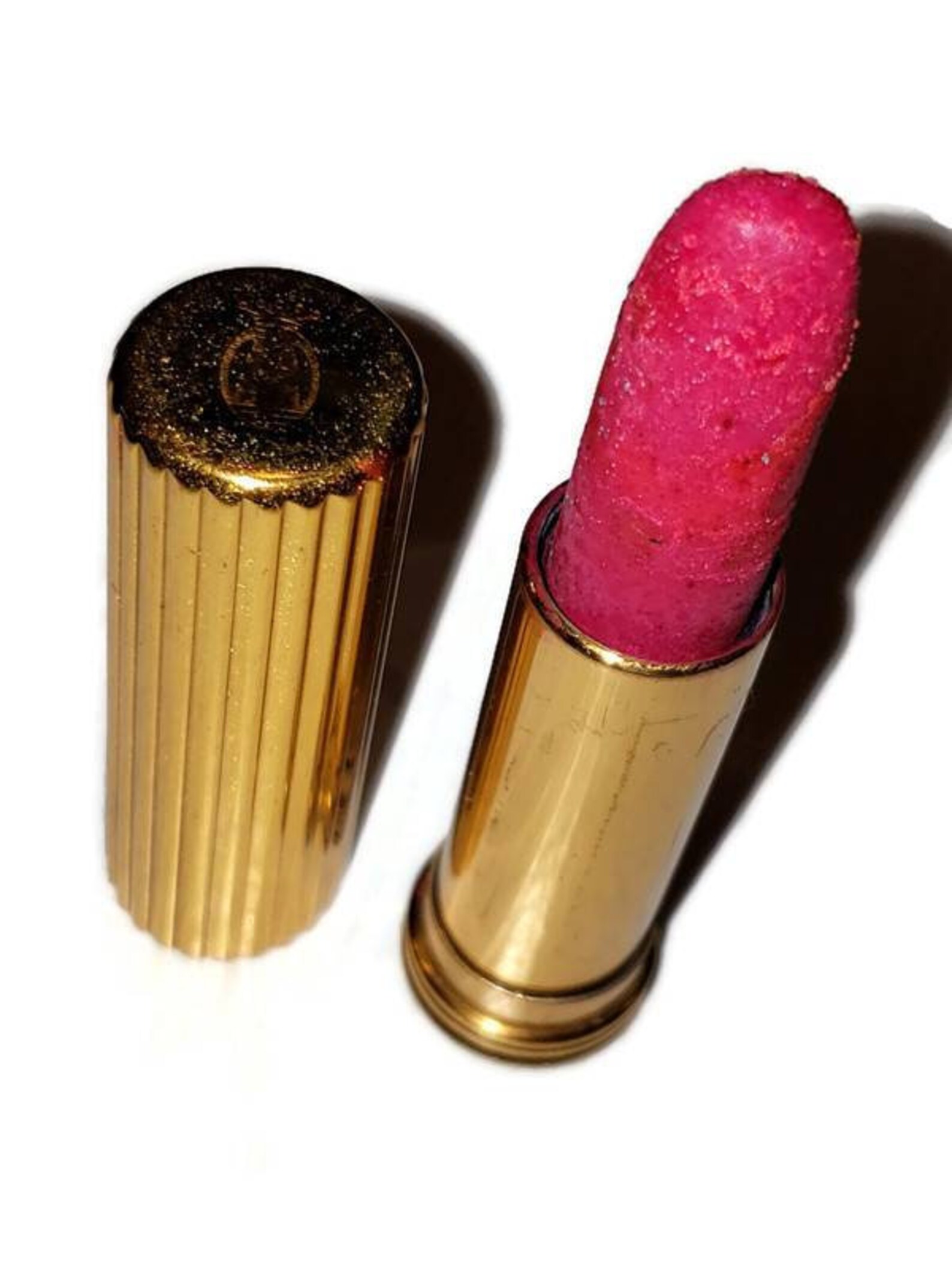 1940s COTY Lipstick FUCHSIA Pink Red Lipstick Tube Brass Etsy