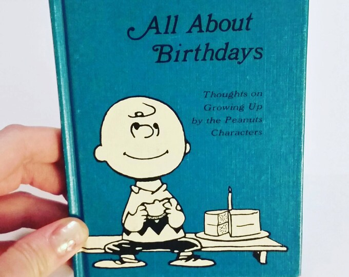RARE Vintage PEANUTS Book All About Birthdays Charlie Brown Etsy Canada