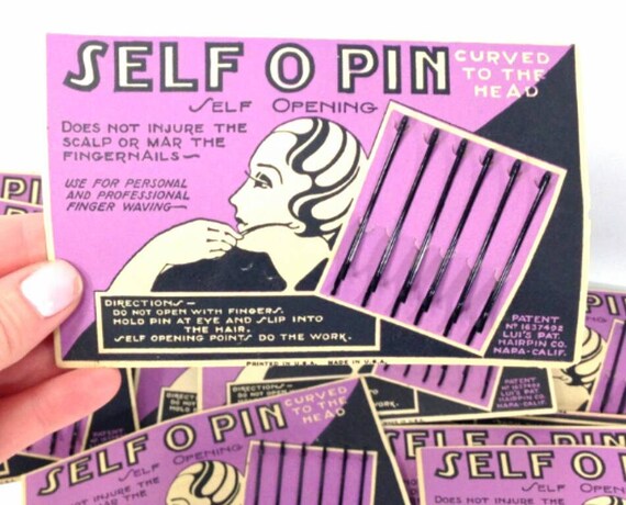 20s Art Deco Flapper Hair Pins Bob HairPins Clips… - image 7