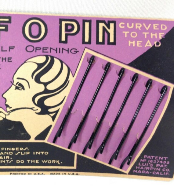 20s Art Deco Flapper Hair Pins Bob HairPins Clips… - image 5