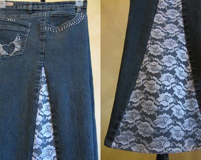 Size 12 Elephant Leg Jeans Etsy