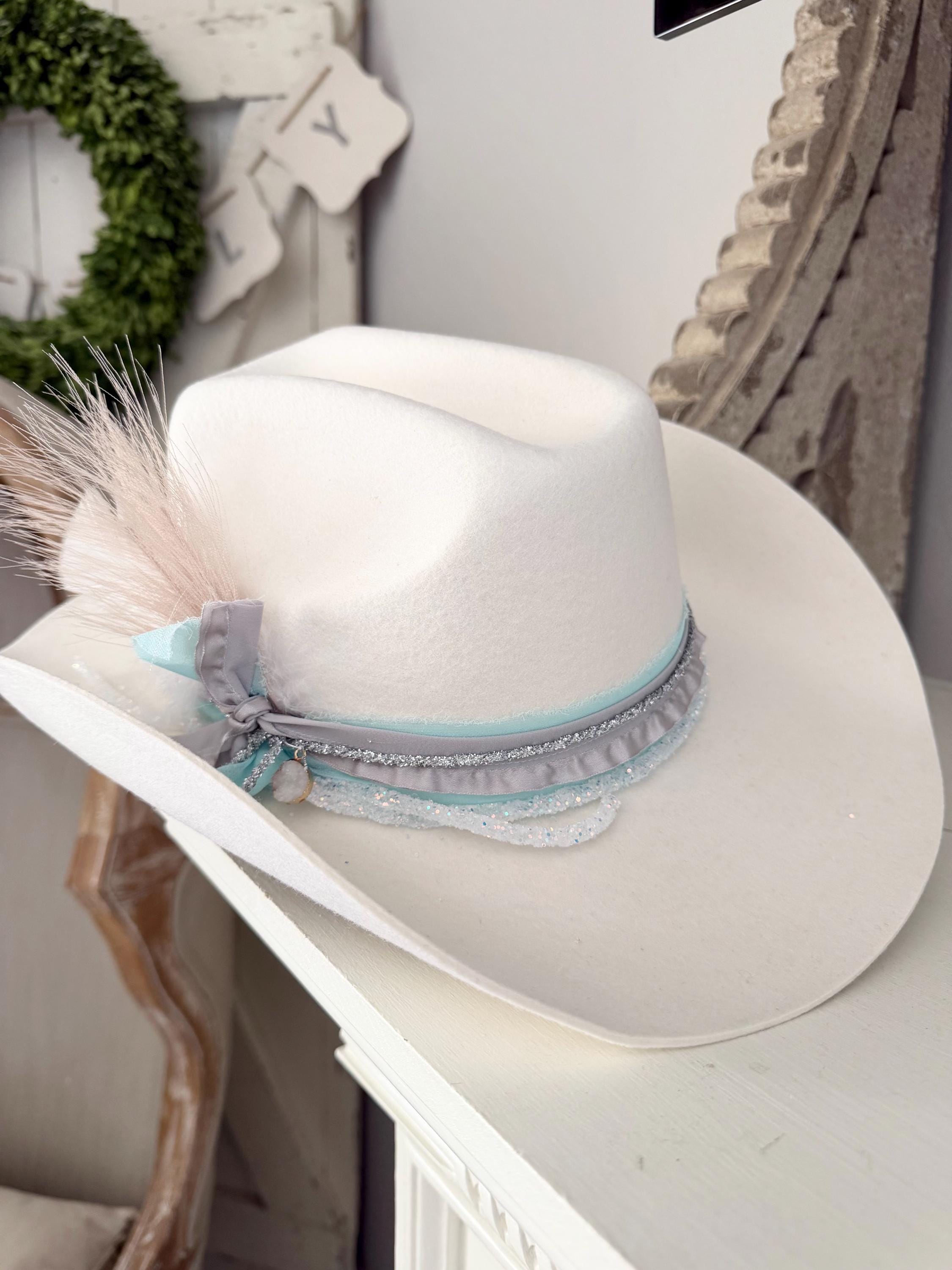 Vintage She\'s a Lady Burgundy Velveteen Western Cowboy Hat Wide Brim‎ N. Hughes Charlie 1 Horse Highway Burgundy Western Hat | Pinto Ranch main image 2