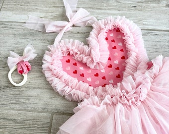 Valentines Baby Romper Heart Romper Valentines Baby Dress Happy