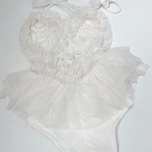 Sitter romper new release “white pearl ”romper floral crown toddler romper girls dresses photoshoot dress sitter sessions family photos