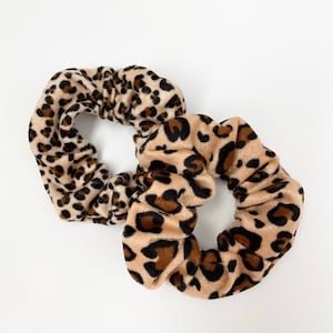 Leopard and cheetah scrunchy 2 pack leopard hair tie cheetah pony tail