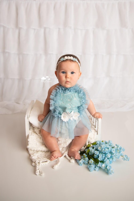 NEW blue bliss sitter romper romper set sitter session newborn photo props sitter session