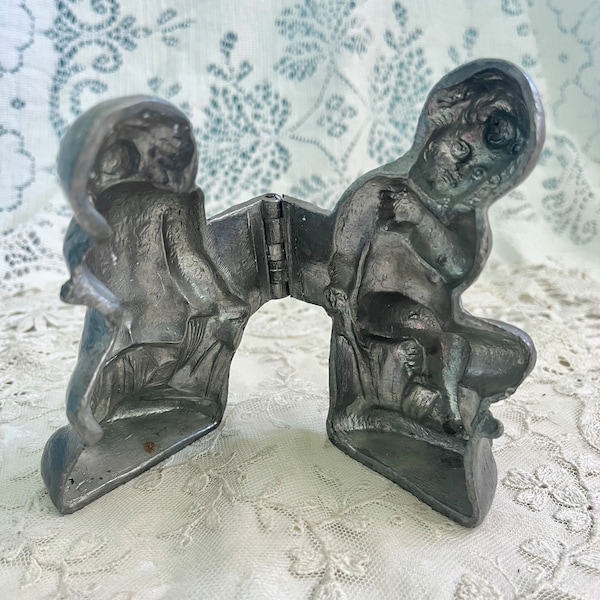 Antique Cherub Ice Cream Mold Pewter E & Co.