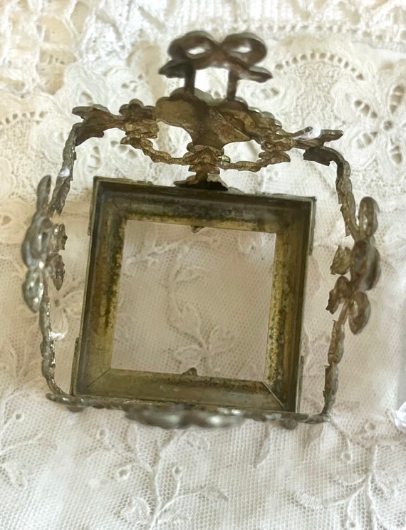 Antique French Ormolu Perfume Bottle Crystal - image 10